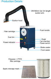 炎-抑制産業煙の抽出器の移動式溶接の煙のきれいなシステム